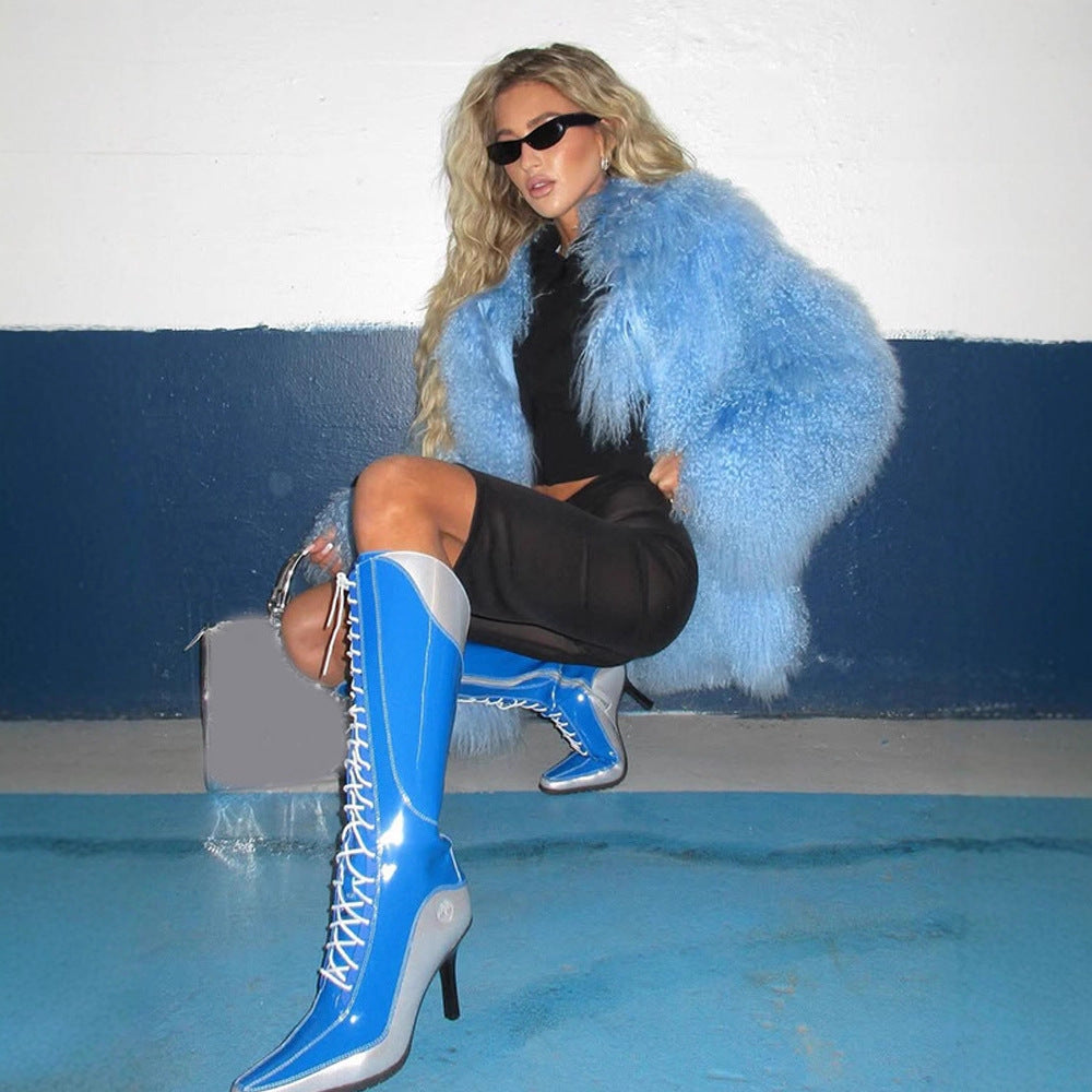 Damen Kunstfelljacke mit oversized Schnitt R&B