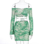 Damen Raffiniertes Minikleid mit Off-Shoulder Design und Raffung R&B