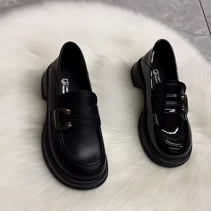 Damen Stilvolle Loafers mit modischem Schnallenverschluss
