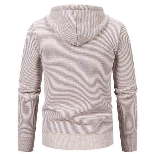 Herren moderne Kapuzenjacke mit strukturiertem Design und praktischen Taschen R&B