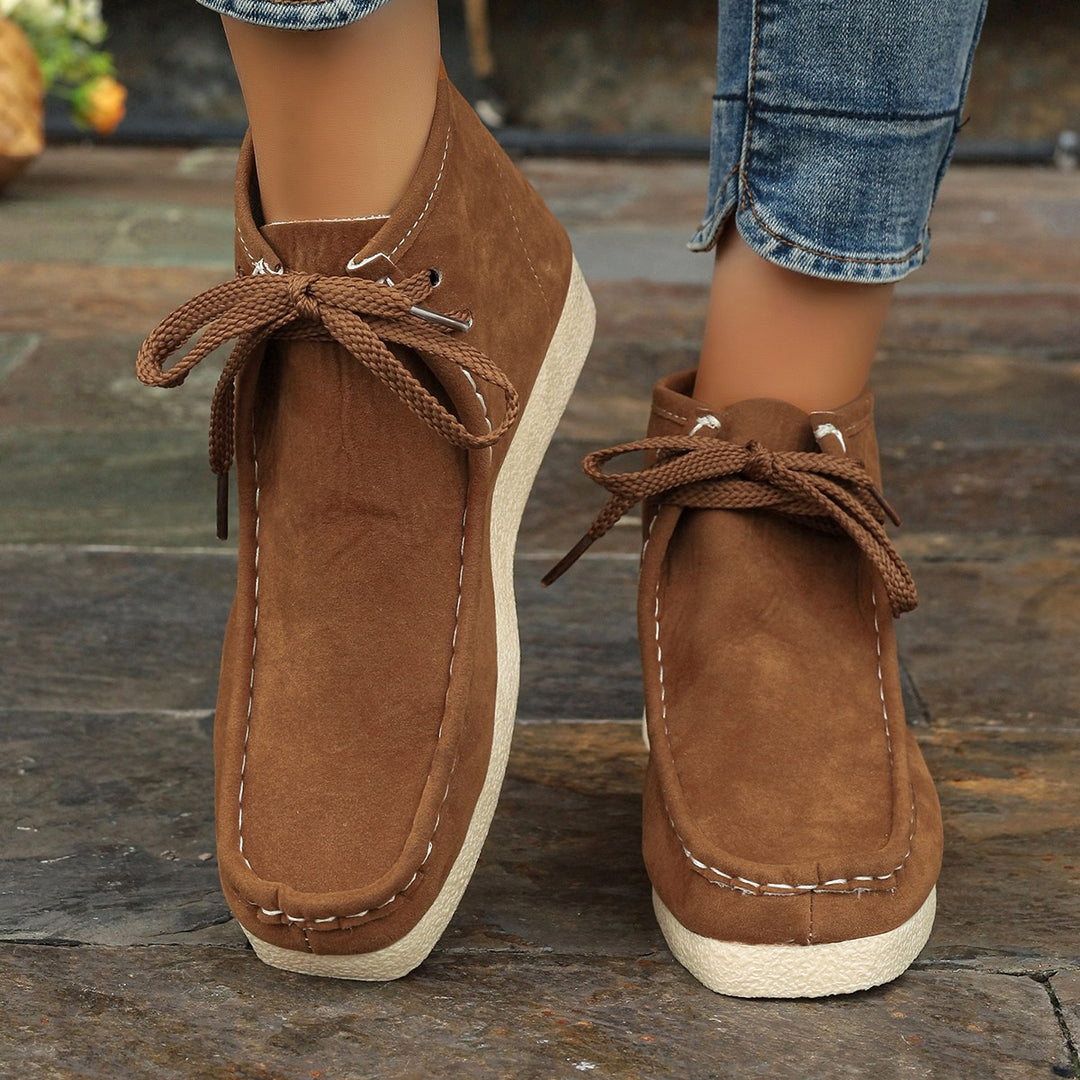 Damen Mokassins mit hochwertigem Wildleder und elastischer Sohle R&B