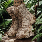 Herren hochgeschnittene Camo Einsatzstiefel mit schnelltrocknendem Obermaterial R&B