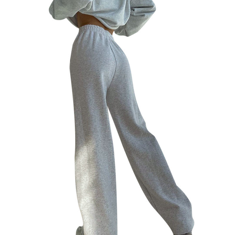 Damen Bequeme Freizeithose mit elastischem Bund und Kordelzug R&B
