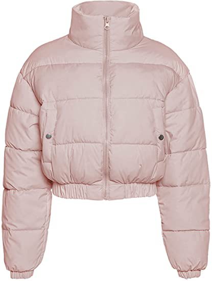 Damen Steppjacke mit hohem Kragen und kürzerem Schnitt R&B