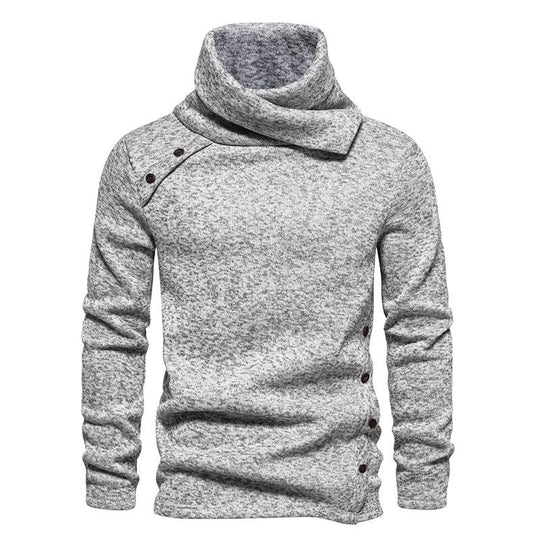 Herren modischer Rollkragenpullover mit einzigartigem Design R&B