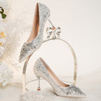 Damen Glamouröse High Heels mit funkelnden Strassverzierungen R&B