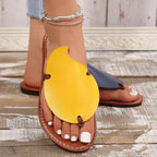 Damen sommerliche Leder Sandalen R&B