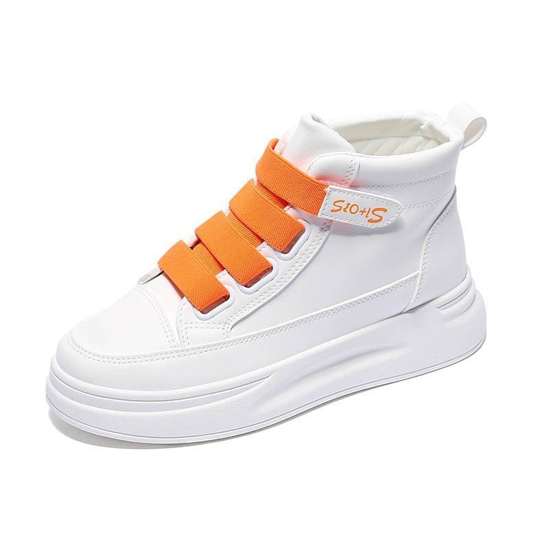 Damen Sportliche High-Top Sneakers mit verstellbaren Riemen R&B