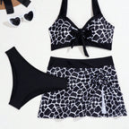 Damen Bikini-Oberteil mit Wickeloptik und Rüschendetails R&B