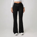 Damen Flared Leggings mit hohem Bund und sportlicher Passform R&B
