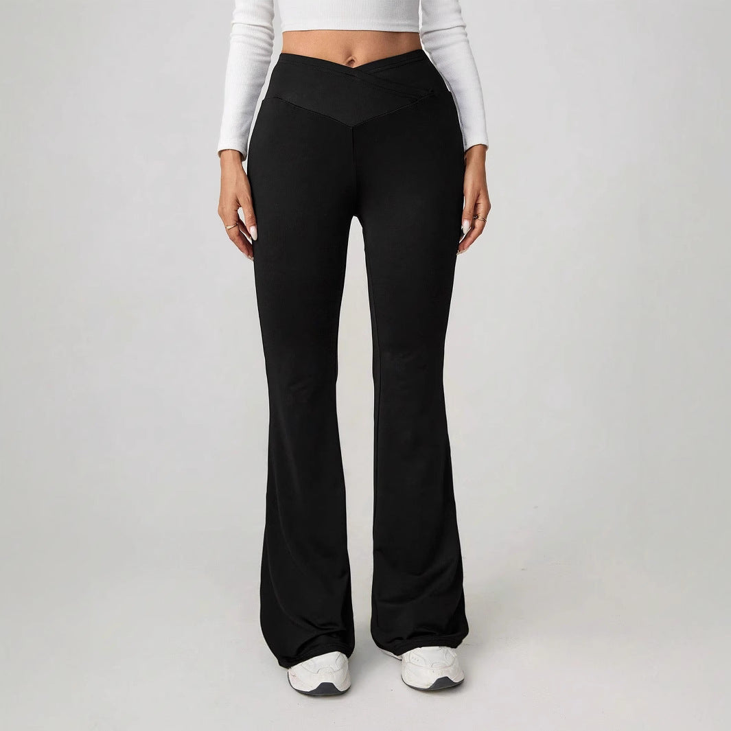 Damen Flared Leggings mit hohem Bund und sportlicher Passform R&B