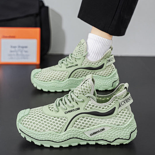Damen Sportliche Sneakers mit atmungsaktiver Netzkonstruktion und dämpfender Sohle R&B