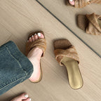 Damen Elegante und komfortable Wedgesandalen mit modischem Knöchelriemen EB