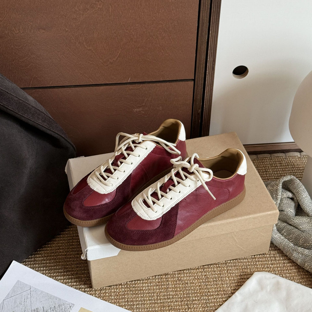 Damen Sportliche Sneakers aus hochwertigem Wildleder mit atmungsaktiven Einsätzen R&B