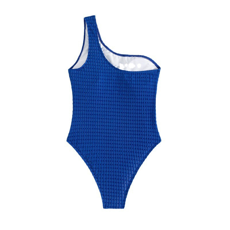 Damen Asymmetrischer Cut-Out Badeanzug R&B