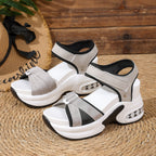 Damen Sportliche Sandalen mit dämpfendem Absatz und verstellbarem Riemendesign R&B