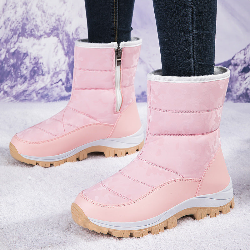 Damen Winterstiefel mit Warmfutter und rutschfester Sohle R&B