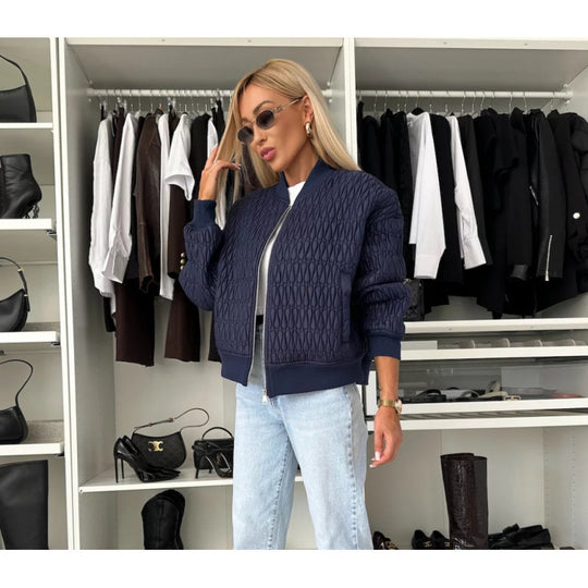 Damen Stepp-Bomberjacke R&B