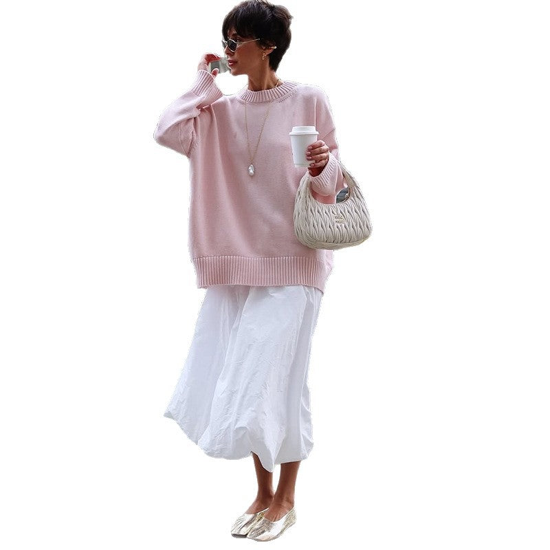 Damen Oversize-Strickpullover R&B