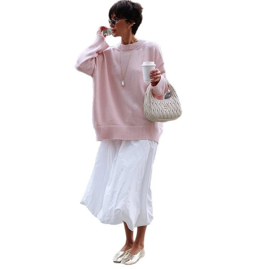 Damen Oversize-Strickpullover R&B