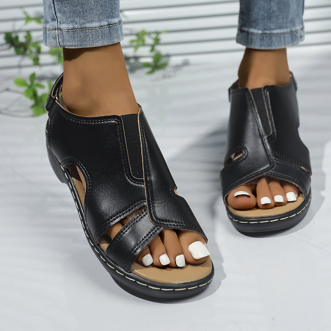Damen Komfortable und stilvolle Sandalen mit verstellbarem Riemen R&B