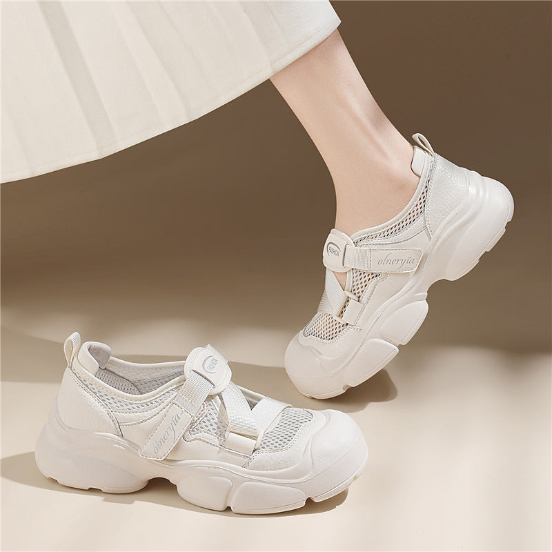 Damen Atmungsaktive und bequeme Sneakers mit elastischen Riemen R&B