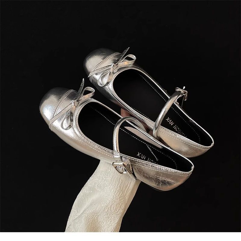 Damen Ballerinas mit zarter Spitzenapplikation und elegantem Riemen R&B