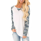 Damen lässiges T-Shirt mit animalischem Muster und modernem Schnitt R&B