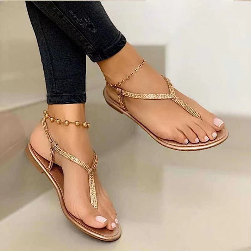 Damen glamouröse Flip-Flops R&B
