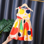 Mädchen Sommerkleid mit buntem Punkten-Design R&B
