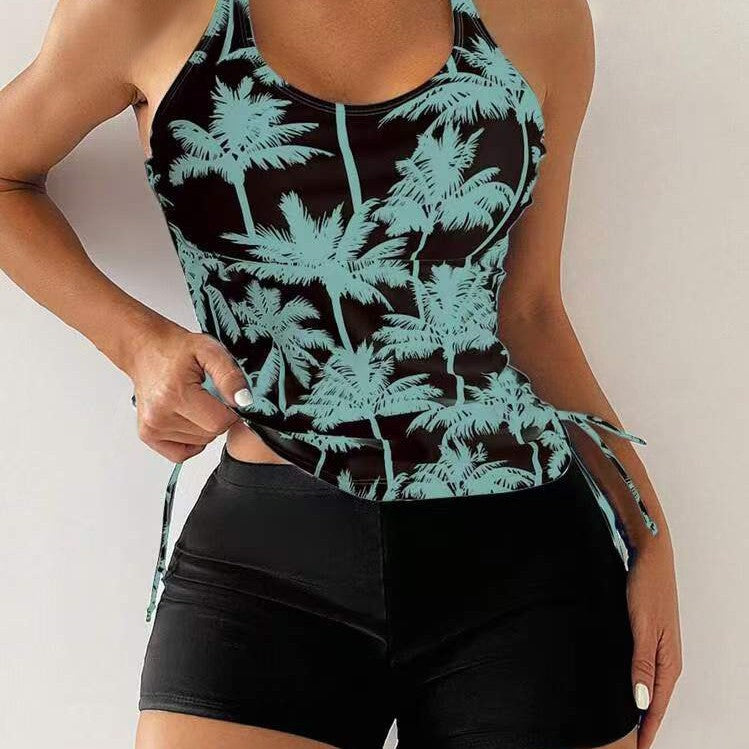 Damen Tankini-Set mit floralem Design und verstellbaren Trägern R&B