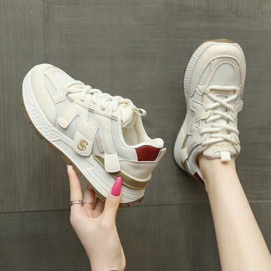 Damen Sportliche Sneakers mit atmungsaktivem Mesh-Obermaterial und komfortabler Dämpfung R&B