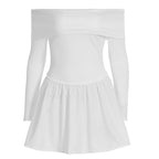 Damen Off-Shoulder Kleid R&B