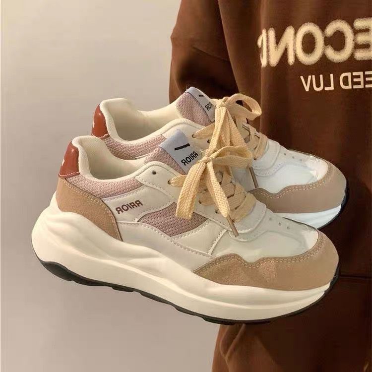 Damen Sportliche Chunky Sneakers mit gepolsterter Innensohle und atmungsaktivem Obermaterial R&B