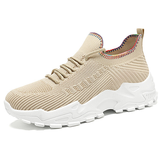 Damen Sportliche Knit Sneaker mit elastischem Fußbett R&B