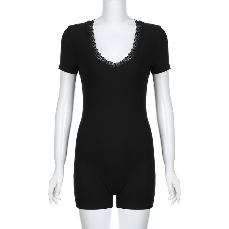 Damen Intimwäsche-Body mit Spitzendetails R&B