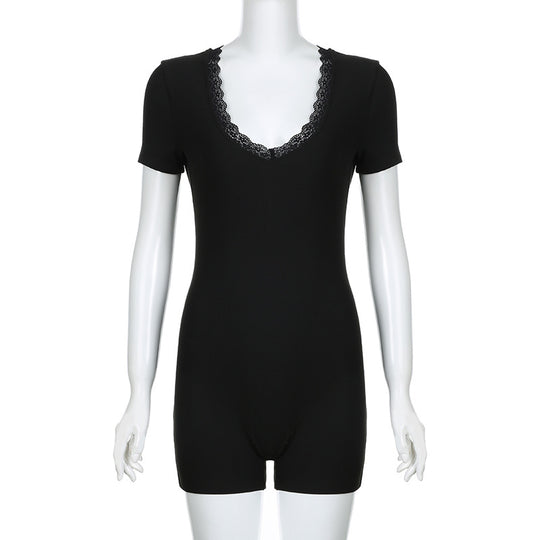 Damen Intimwäsche-Body mit Spitzendetails R&B