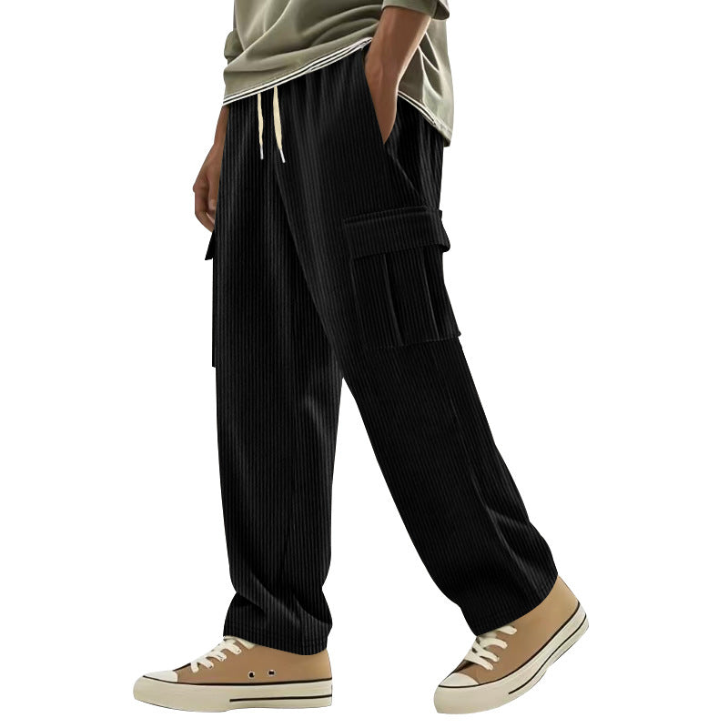 Herren Cargo-Hose mit gestreiftem Design und praktischen Seitentaschen R&B