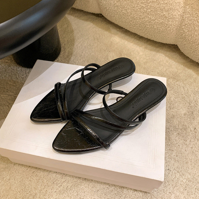 Damen elegante Plateau-Sandalen mit verstellbaren Riemchen
