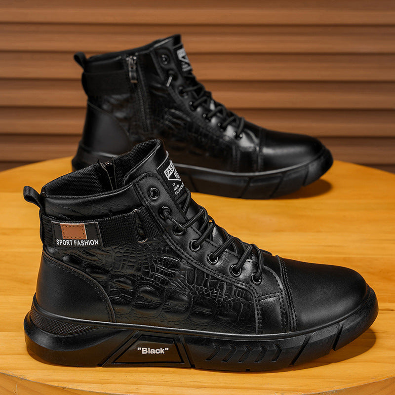 Damen Modische Winterstiefel mit robustem Zipper und strukturiertem Obermaterial R&B