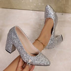 Damen Glitzernde High-Heel Pumps R&B