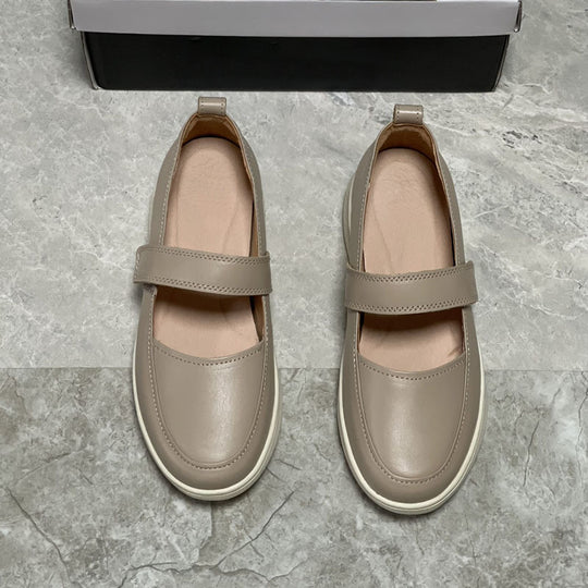 Damen Bequeme Slip-On Sneakers mit verstellbarem Riemen R&B