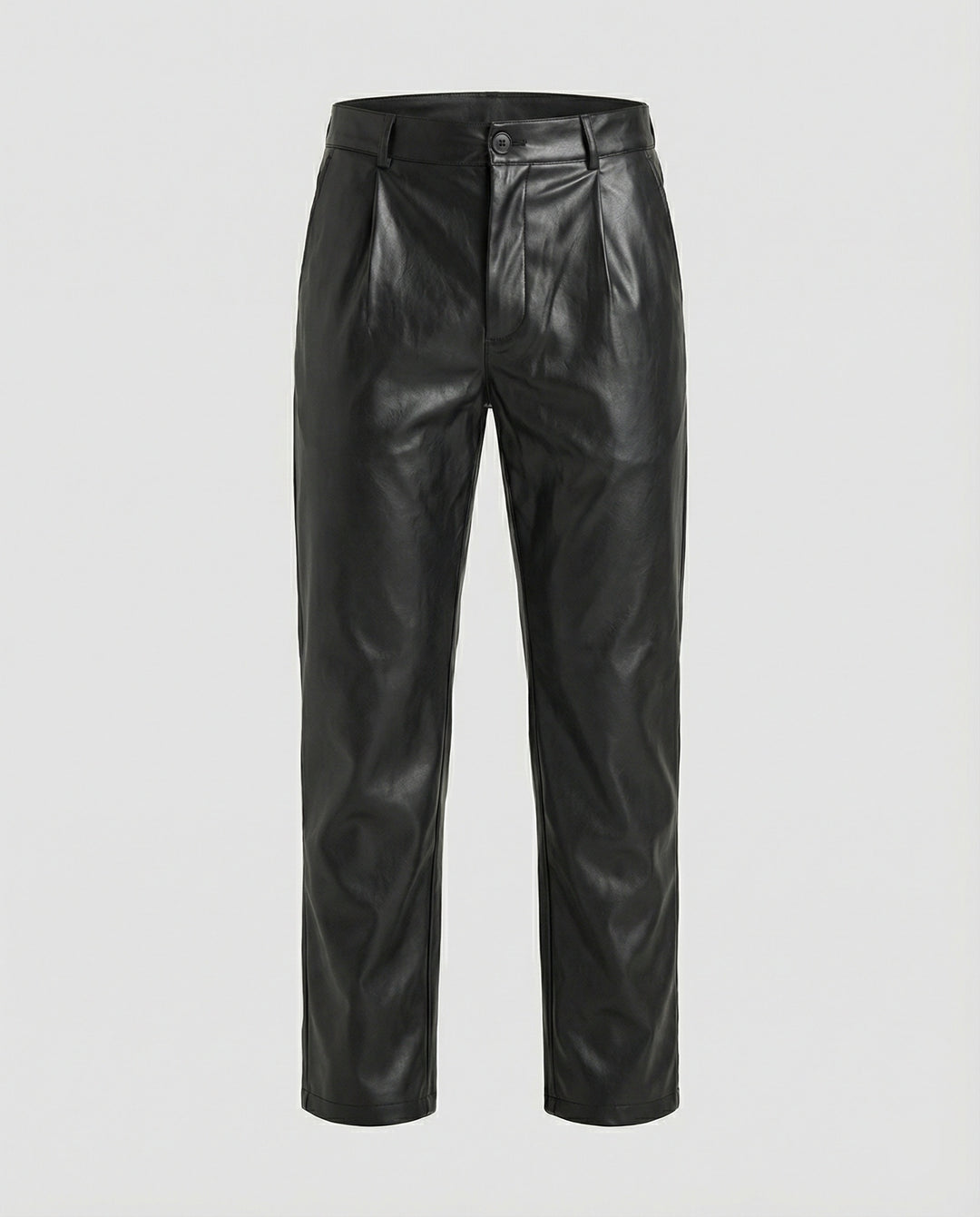 Herren Kunstlederhose elegant geschnitten