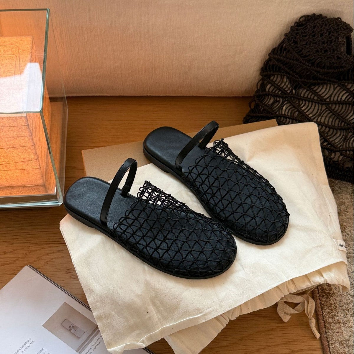 Damen modische Badesandalen mit atmungsaktiver Netzstruktur und ergonomischem Fußbett