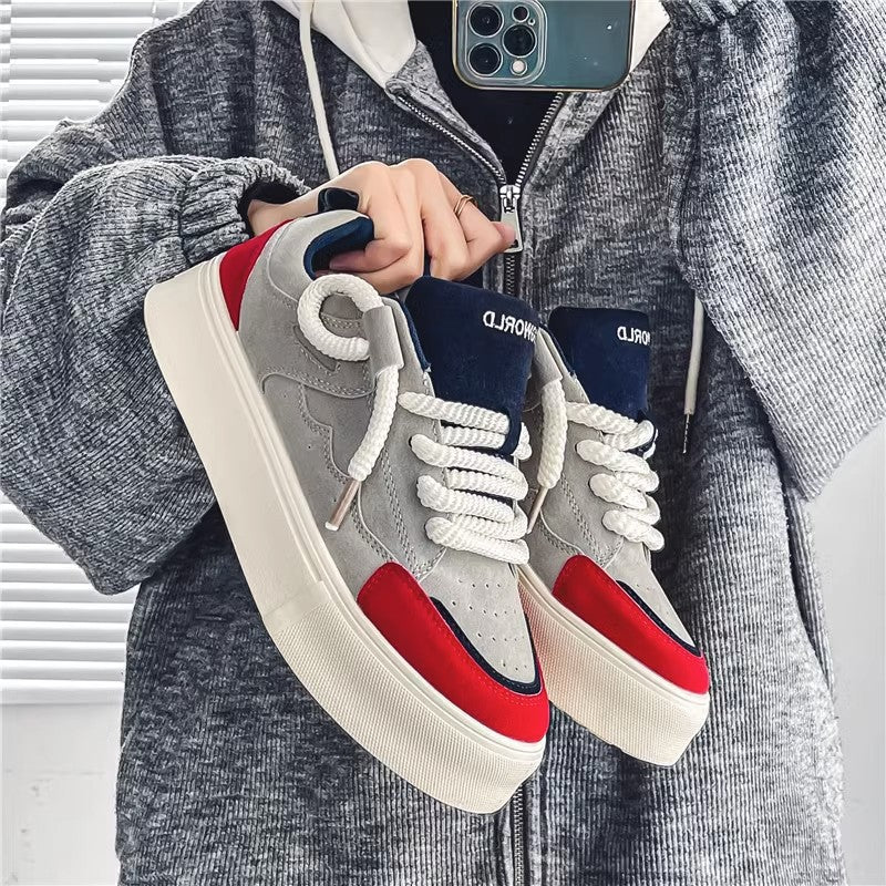 Damen trendige Plateau-Sneakers mit innovativem Design und rutschfester Sohle R&B