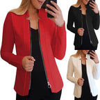 Damen Bikerjacke mit innovativem Schnitt und praktischen Reißverschlussdetails R&B