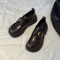 Damen elegante Loafers mit dekorativem Schnallenverschluss und rutschfester Sohle R&B