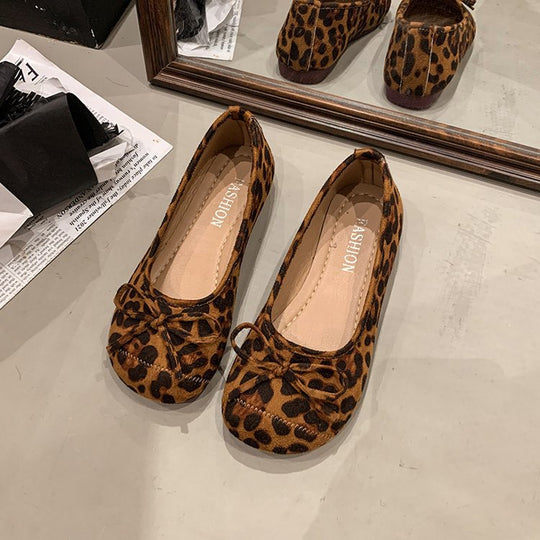 Damen klassische Ballerinas mit dekorativem Schleifenakzent R&B