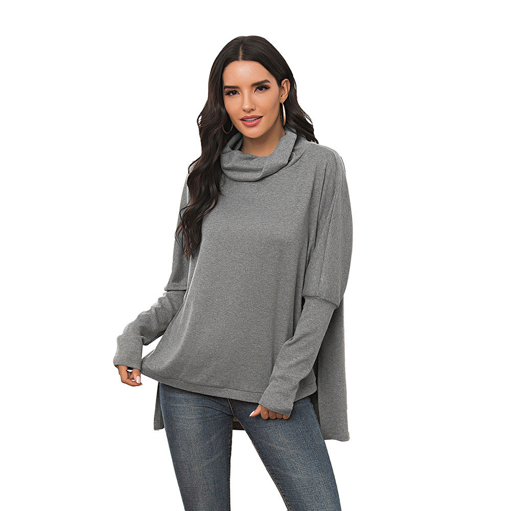 Damen lässiges Longsleeve mit Kapuze R&B