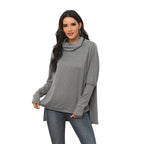Damen lässiges Longsleeve mit Kapuze